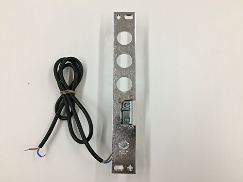 CONTROPIASTRA ELETTRICA PER PORTE BLINDATE ALIMENTAZIONE 6-12 CAVO DI CONNESSIONE 1mt PRONTO PER L'USO. MANO DESTRA, INTERASSE 37 SPORGENZA LEVA A FILO, SECUREMME