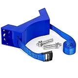Propane Tank Holder Gas Cylinder Wall Mounted Bracket with 59 Inch Safety Strap and SUS 304 Screws &