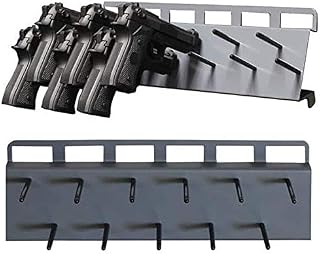 Gun Storage Pistol Peg Rack: 11 Capacity - Great Handgun Rack for Your Gun Safe Display, Perfect Wall Mount Organization and Barrel Rest - SecureIt