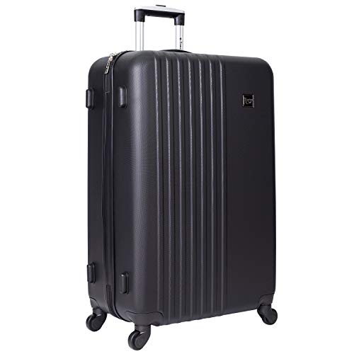 Travelers Club Cosmo Luggage, Black-2 Piece Set (28"/20")
