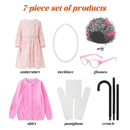 Disfraz de Abuela para Niñas Talla Mediana miniatura 3