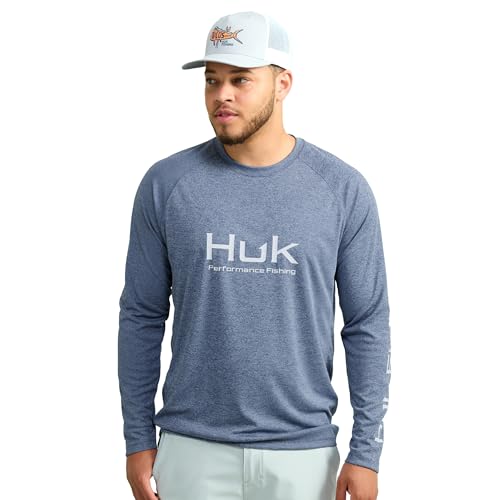 Chemise de pêche HUK Pursuit manches longues haut technique de sport aquatique homme