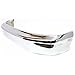 MBI AUTO - Chrome, Steel Front Bumper Face Bar for 1992-1996 Ford F150 & Bronco W/Out Pad Holes 92-96, FO1002236