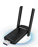 📶【1300 Ultrahochgeschwindigkeits- und Dualband】: Wifi Adapter können Fern- und verzögerungsfreie Verbindungen im ganzen Haus bereitstellen und erreichen so ultrahohe 1300-Funkadaptergeschwindigkeiten. Sie können eine maximale drahtlose Geschwindigkeit von 867 Mbit / s von 5.8g im 5-GHz-WLAN-Band oder 400 Mbit / s im 2,4-GHz-WLAN für Online-Spiele und nahtloses HD-Video erreichen.