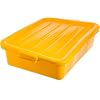 Carlisle FoodService Products CFS N4401204 Comfort CurveTM Ergonomic Wash Basin Tote Box Lid, Universal, Yellow (Pack of 12)