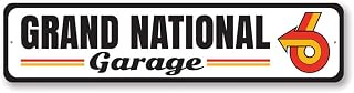 Grand National Garage, Decorative Garage Wall Decor, Father's Day Sign, Popular Car Sign - 3 x 13