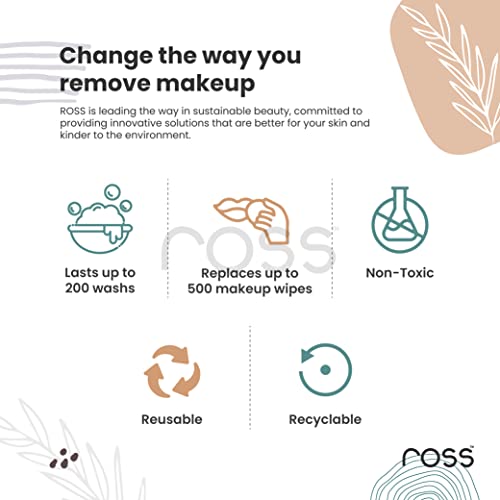 Ross-Reusable-Multipurpose-Makeup-Removal-Facial-Cleansing-Pads-Pack-of-2-Pink-Black-Facial-Makeup-Remover-Eye-Makeup-Remover-Foundation-Simple-Makeup-Remover-Safe-for-Dry-Sensitive-Skin