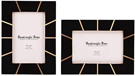 Handicrafts Home Photo Picture Frames 4x6 Candy Cane Blueberry Set of 2 New Years Gift