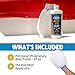 Poli Glow Boat & RV Polish Kit with Applicator Mitt - 32 oz High-Gloss Fiberglass Polish for Boats and RVs - Easy to Apply, Long-Lasting Shine - Hydrophobic Boat Cleaner - UV Protection - 2-in-1 Kit