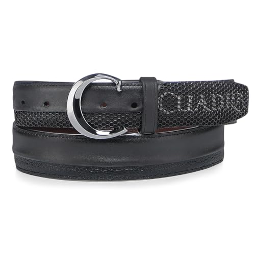 Cuadra Casual Belt for Men in genuine Bovine Leather Black