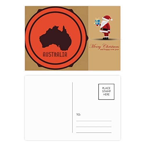 Cartes postales Australie rouge et noir - Lot de 20 pour ne plus manquer de cartes