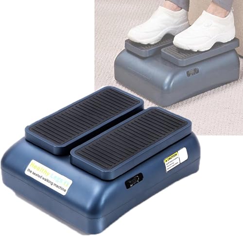 Elektrische Schrittmaschine - Zwei-Gang-leiser Beintrainer mit rutschfestem weichem Kissen und verstellbarem Ständer für Erwachsene mittleren Alters und älteren