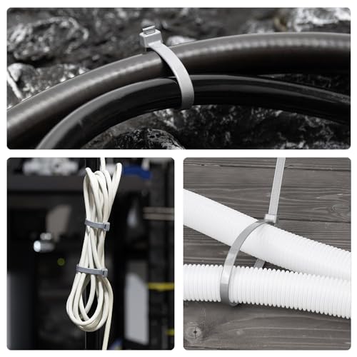 Armpow 18 inch Gaeden Green Zip Ties Heavy Duty 100 PACK, 200 LBS Ultra Exclusive Strong Plastic Wire Ties, Large Cable Ties Extra Long Tie Wraps, Indoor and Outdoor UV Resistant by Armpow - Used condition - Image 7