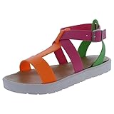 Femmes Style gladiateur Sandales - - multicolore,