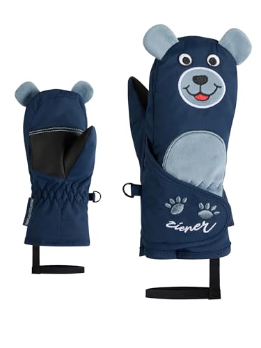 Ziener Kleinkind LANIMALO-Z Ski-Fäustling/Wintersport | Tiermotiv, wasserabweisend, Dark Navy, 4