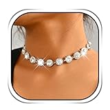 JONKY Crystal Choker Necklace Silver Rhinestone Chokers Diamond Jewelry for Women