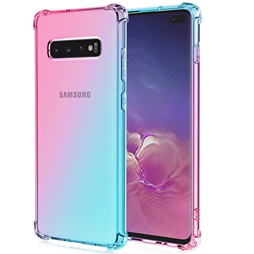 HUANGTAOLI Case for Samsung Galaxy S10 Plus - Slim TPU, Shockproof, Anti-Scratch, Reinforced Corner Bumper