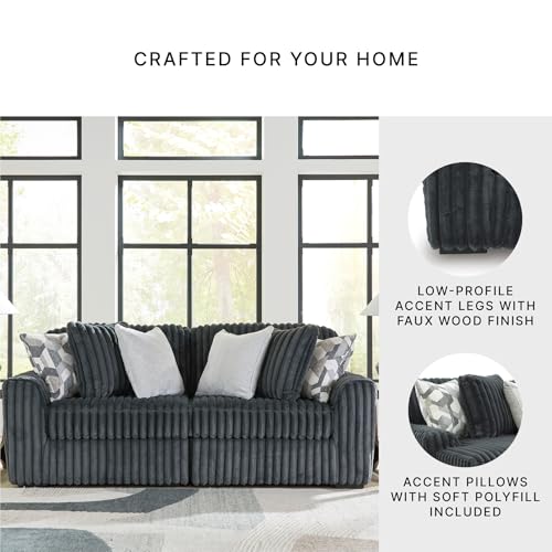 Image of Signature Design by Ashley 2-Piece Living Room Sectional Couch, Gray