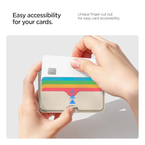 Image of CASEOLOGY By Spigen Folder Pop Magsafe Wallet [Non-Slip Silicon Patterned] Magnetic Card Holder For Iphone 16,15, 14, 13, 12, Series (Pu Leather, Suede|Rainbow, Sky Blue, Unisex)