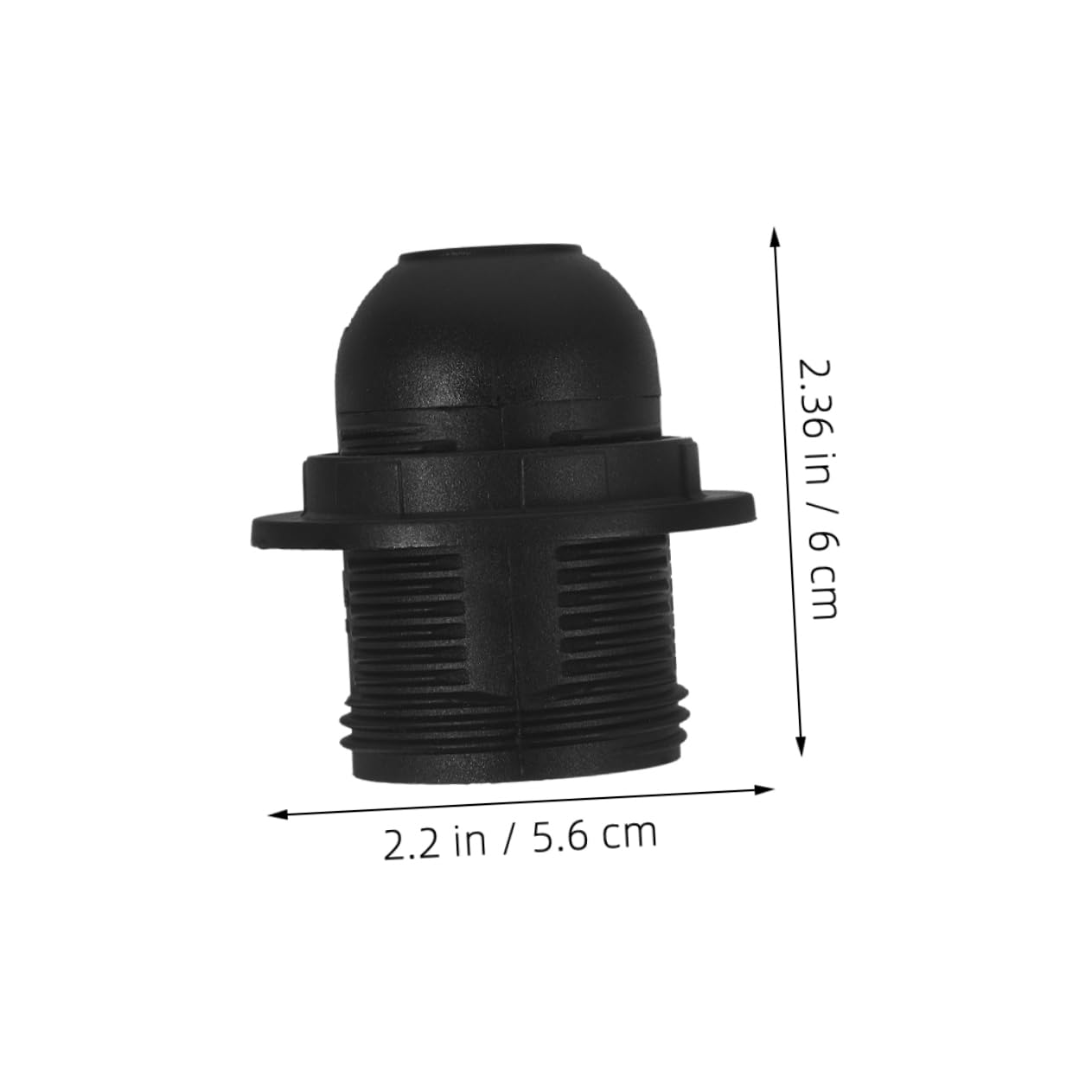 DIYEAH 2 Pcs Lamp Holder Lamp Socket Replacement Lamp Parts Light Fixture Base Light Bulb Adapter Ceiling Socket Base Light Screw Sockets Bulb Socket Holder Black