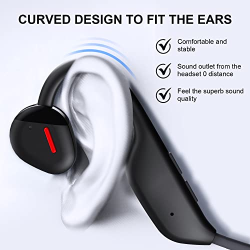 Vidonn Open Ear Headphones, Bluetooth Headset With Microphone, Beyond Bone Conduction- Ipx6 Waterproof Sport Headset For Running, Cycling, Hiking, Driving (Black) #TOP3