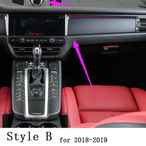 Autocollants poignée de porte panneau de commande Porsche Macan 2014-2018 3D