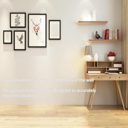 Image of Picture Hanging Tool, Goodsnova Picture Hanging Kit with Level for Easy Making Position, Perfect Wall Picture Hanger