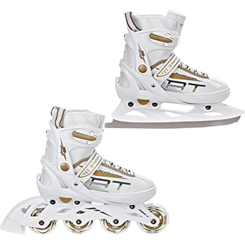 2in1 Schlittschuhe Inline Skates Inliner Raven Profession verstellbar ) Cover