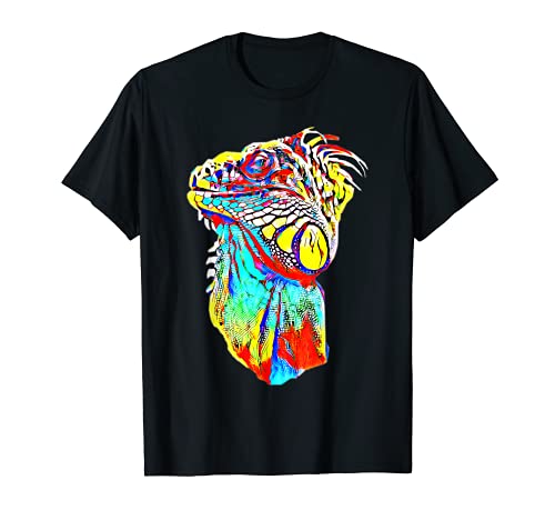 Scary Knight Clothing Iguana Lizard Reptile T-Shirt, Black
