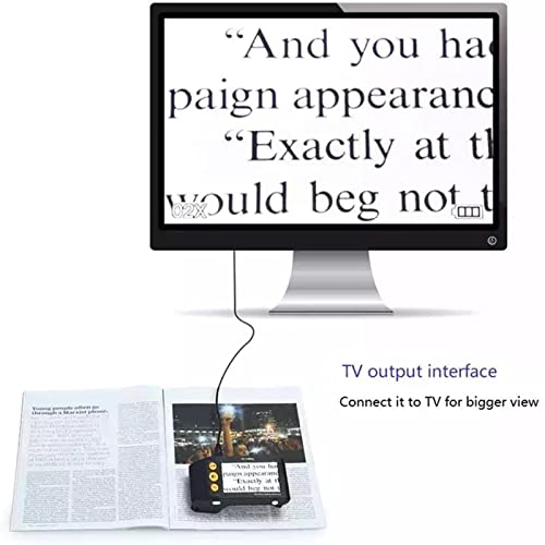 Aniuxiaoge Portable Handheld 3.5 Inch Digital Video Magnifier Low Vision Electronic Reading Aid Magnifier For Students, The Elderly In Reading, 2X-25X Zoom #TOP3