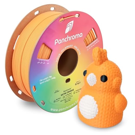 Polymaker Panchroma Satin PLA Filament, Satin Orange 1.75mm 3D Printing Filament, 3D Printer PLA Filament, Fit Most FDM 3D Printers, 1kg Spool (2.2lbs)
