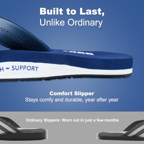 Image of DOCTOR EXTRA SOFT Thong Arch Support Ortho Slippers for Mens| Orthopedic Diabetic & Stylish| Lightweight Comfortable & Casual| Cushion Anti-Skid Bedroom Daily Use House Flip-Flops Gents Boys NEW-D-38