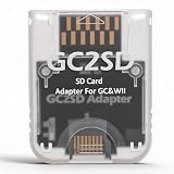 Zopsc for Storage Card Adapter, GC2SD Card Adaptor Card Reader for Consoles, Plug and Play Transparent