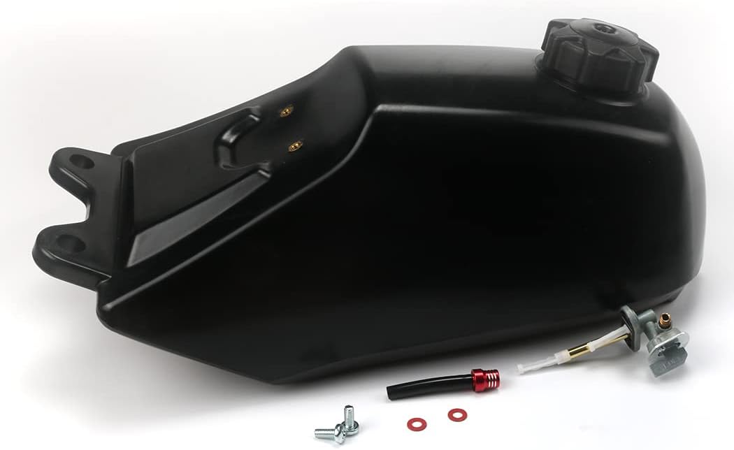Gas Fuel Tank Black & Gas Cap Fits for 1985-1986 Yamaha Big Wheel 200 BW 200