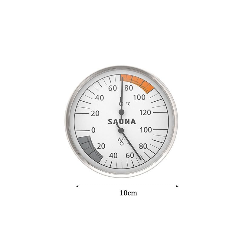 Metal Casing Wall-Mounted Sauna Temperature Humidity Meter Mechanical Hygrometer