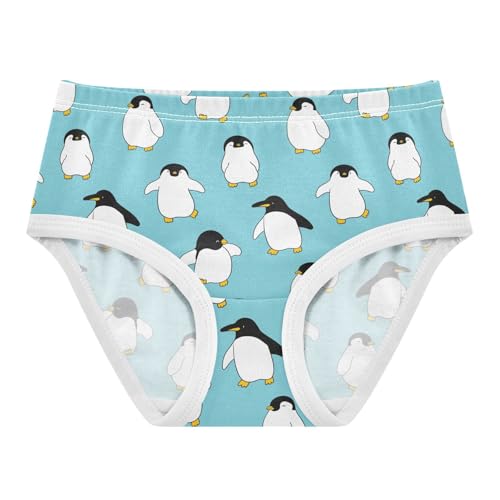 Little Girl Underwear Toddler Panties Kids Undies Penguin Cartoon Soft Cotton Briefs 2T-8Y