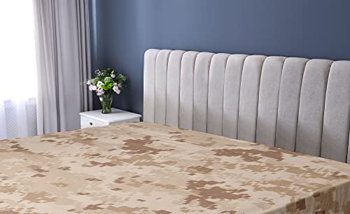 Ambesonne Camo Fitted Sheet, Us Marine Desert Marpat Digital Texture Background In Brown Colors, Soft Decorative Fabric Bedding All-Round Elastic Pocket, Queen Size, Brown Cinnamon #TOP1
