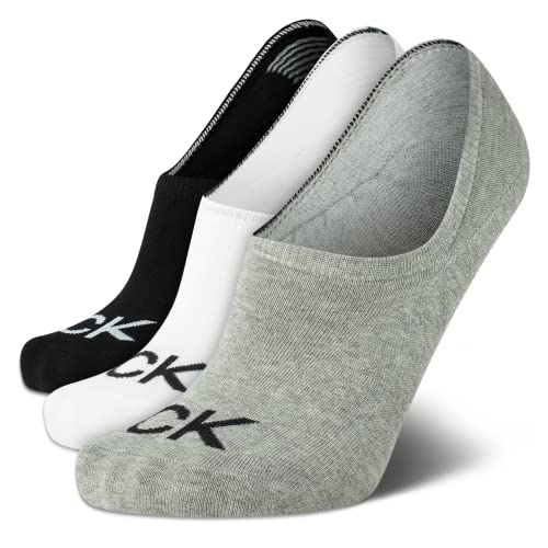 Calvin Klein Men's Socks - No Show Sneaker Liner Socks (3 Pack)