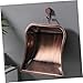 GRIRIW Heavy Duty Industrial Dustpan Handheld Trash Shovel Portable Desktop Cleaning Tool Red Bronze