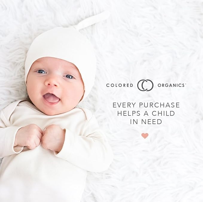 Colored Organics Baby Organic Cotton Knotted Hat - Infant Knit Cap - NB - 0-3 Months Mint - Image 7