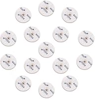 16 runde Elektroden-Pads Ø32mm - kompatibel mit TENS-Geräten & EMS-Trainern von Sanitas (wie SEM 40,41) & Beurer (wie EM 40,41) | Wiederverwendbar | Zertifiziertes Medizinprodukt von axion