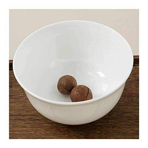 Prachtige kom Puur wit keramisch been China kom tafelgerei 4,5 inch rijst, dessert, noot, saus, ijs kom set van 4 - Afbeelding 4