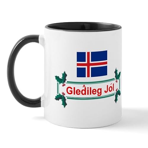 CafePress Iceland Gledileg Jol Mug 11 oz Mug
