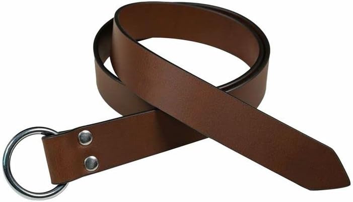 Mythrojan O Ring Medieval Leather Viking Belt LARP SCA Warrior Gothic Renaissance