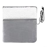 Elektrisches Heizkissen mit USB-Anschluss, gemütliches Plüsch-Design für Zuhause oder auf Reisen
