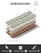 Fluxynara Cork Board Alternative Felt Strip Board 8-Pack 13"x2", Office Pin Board with 50 Push Pins, Adhesive Install for Bedroom Door & Home Office (Boho)