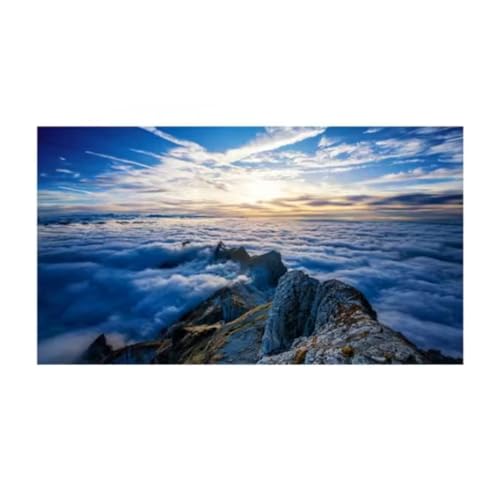 Impression sur toile salon lever de soleil montagne tableau sans cadre