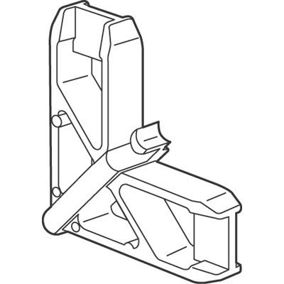 C.r. Laurence Pl15944 Crl White Andersen 1" X 7/16" Plastic Screen Frame Corner 20/Pk #TOP2