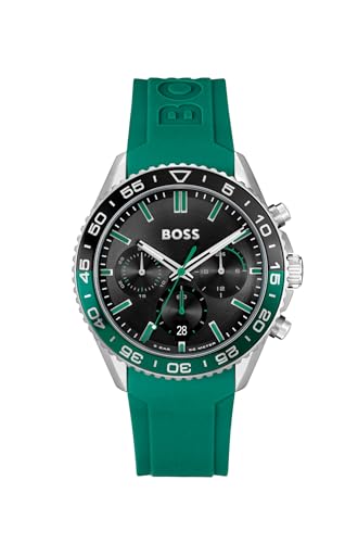 Image of BOSS Men's Quartz Chronograph Watch, Multi Dial, Innovative and Water Resistant up to 50 Meters 5ATM, Gift for Him