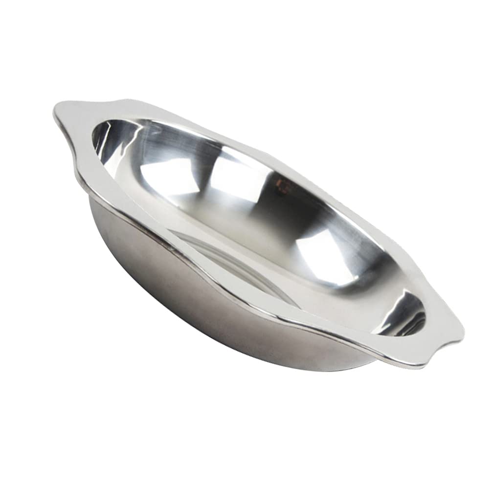 Hemoton Dinner Plate Stainless Steel Crayfish Serving Dish Lobster Plate Heavy Duty Easy to Maintain